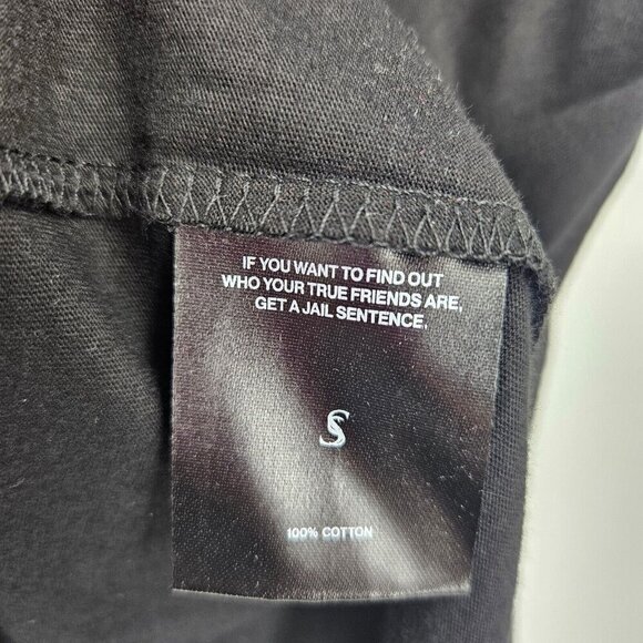 New Stolen Girlfriends Club TShirt Unisex L Black Short Sleeve Cotton Mens Women - Picture 5 of 6